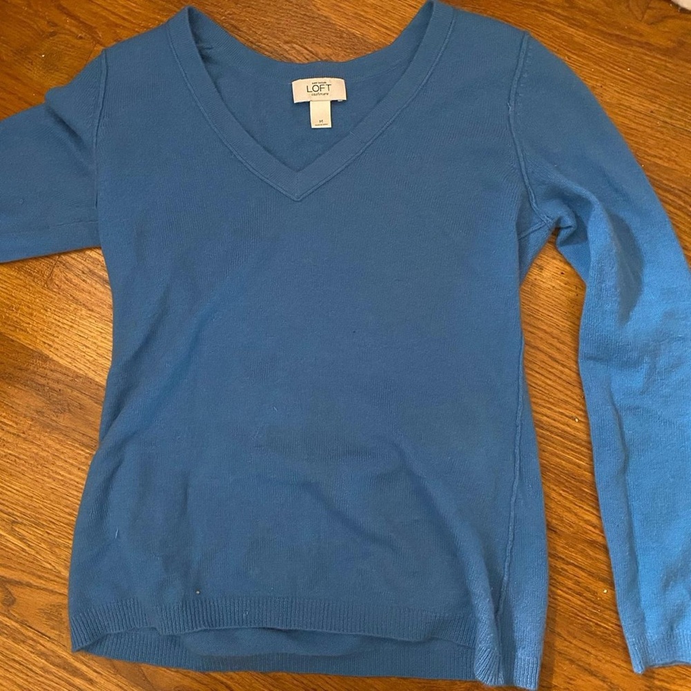 Blue Cashmere Sweater